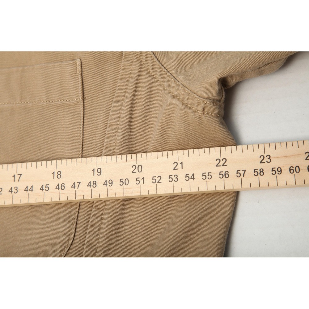 Duluth Trading Co Blazer Jacket Mens Medium Tan Cotton Workwear Utility Pockets - Picture 8 of 15